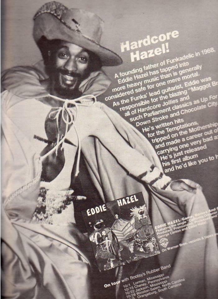 December 23, 1992 - Guitarist Eddie Hazel died from internal bleeding